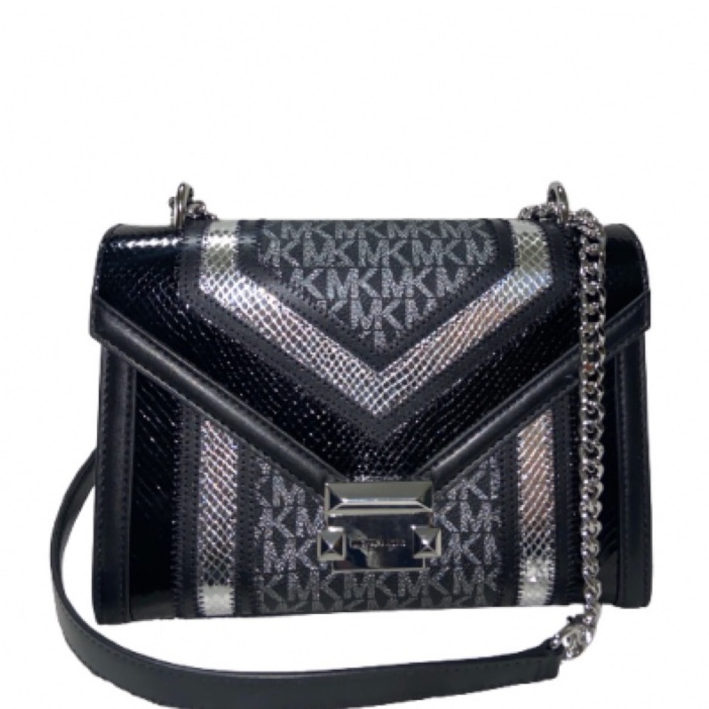 Whitney Medium Signature Logo and Metallic Shoulder Bag  excellent condition - Picture 3 of 7